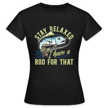 Fisherman - Women's T-Shirt - black - Front - AI Model Female 172 dark (172cm)
