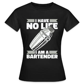 Barman Barman - T-shirt Femme - noir - Devant - AI Model Female 172 dark (172cm)