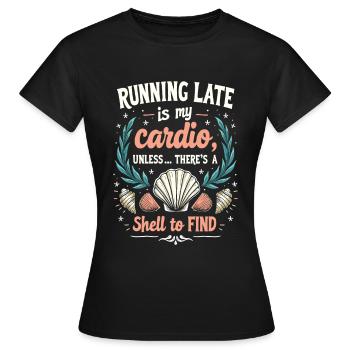 Beach combing - Women's T-Shirt - black - Front - AI Model Female 172 dark (172cm)