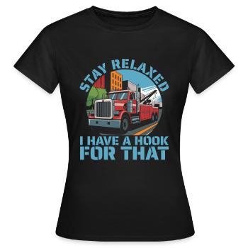 Abschleppdienst Abschlepper - Frauen T-Shirt - Schwarz - Vorne - AI Model Female 172 dark (172cm)