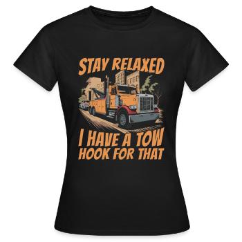 Abschleppdienst Abschlepper - Frauen T-Shirt - Schwarz - Vorne - AI Model Female 172 dark (172cm)