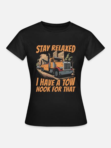 Abschleppdienst Abschlepper - Frauen T-Shirt - Schwarz