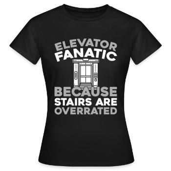 Elevator Elevator - Women's T-Shirt - black - Front - AI Model Female 172 dark (172cm)