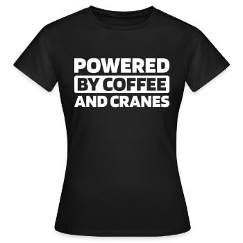 Crane Operator Crane Operator Coffee - Women's T-Shirt - black - Front - AI Model Female 172 dark (172cm)