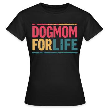 Maman chienne pour la vie - T-shirt Femme - noir - Devant - AI Model Female 172 dark (172cm)