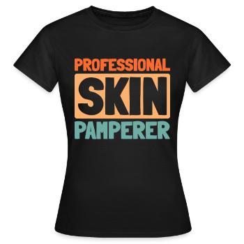 Esthéticienne - T-shirt Femme - noir - Devant - AI Model Female 172 dark (172cm)