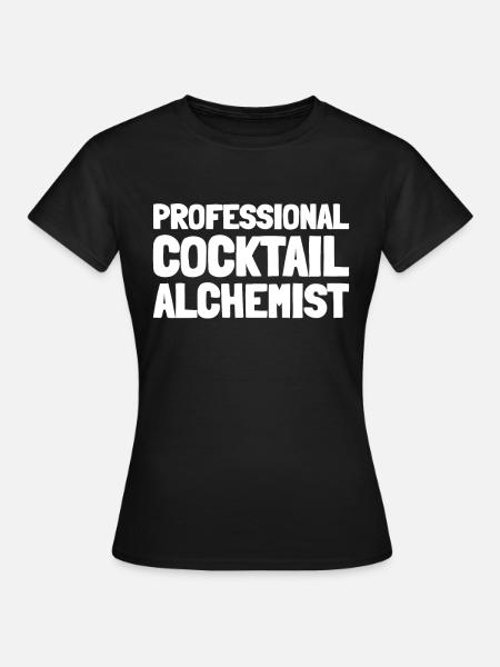 Barkeeper Bartender - Frauen T-Shirt - Schwarz