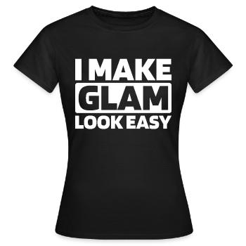 Esthéticien - T-shirt Femme - noir - Devant - AI Model Female 172 dark (172cm)