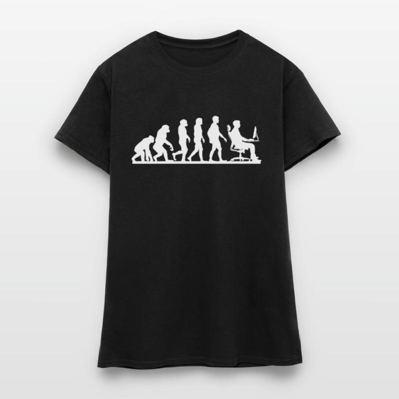 Evolution zum Computerprogrammierer Frauen T-Shirt