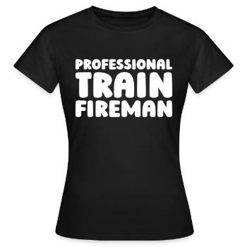 Firefighter Training Training - Women's T-Shirt - black - Front - AI Model Female 172 dark (172cm)