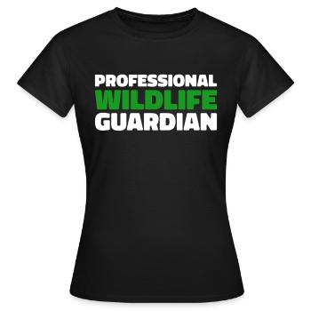 Garde-chasse en milieu sauvage - T-shirt Femme - noir - Devant - AI Model Female 172 dark (172cm)