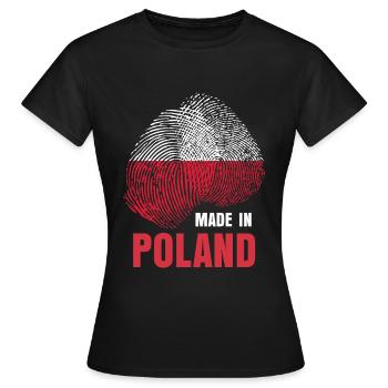 Pologne Pologne Polska - T-shirt Femme - noir - Devant - AI Model Female 172 dark (172cm)