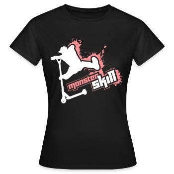 Scooter Stunt Skills - Frauen T-Shirt - Schwarz - Vorne - AI Model Female 172 dark (172cm)