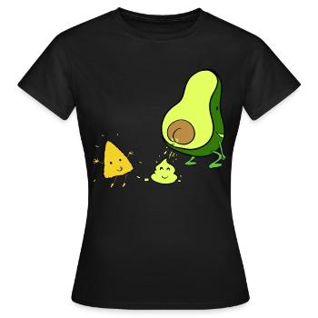 Lawyer humor guacamole - Women's T-Shirt - black - Front - AI Model Female 172 dark (172cm)