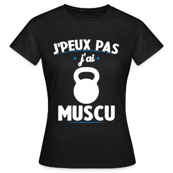 I can't I worked out - Women's T-Shirt - black - Front - AI Model Female 172 dark (172cm)