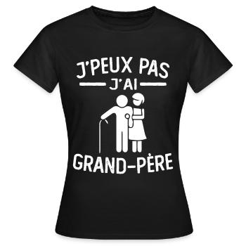 Ich kann nicht, ich habe Großvater - Frauen T-Shirt - Schwarz - Vorne - AI Model Female 172 dark (172cm)