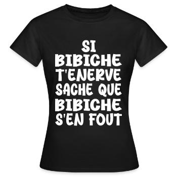 If annoys you, know that - Women's T-Shirt - black - Front - AI Model Female 172 dark (172cm)