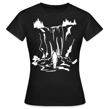Cascade - T-shirt Femme - noir - Devant - AI Model Female 172 dark (172cm)