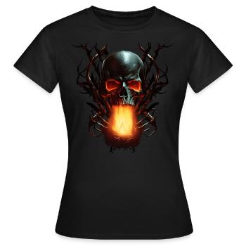 Infernal Attack - T-shirt Femme - noir - Devant - AI Model Female 172 dark (172cm)