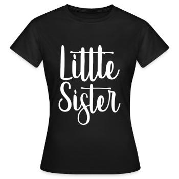 Little Sister - Frauen T-Shirt - Schwarz - Vorne - AI Model Female 172 dark (172cm)
