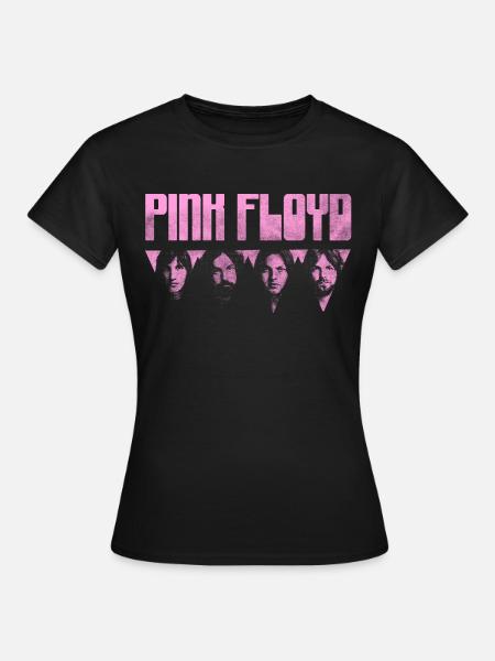 Pink Floyd Logo Roze - Dame-T-shirt - sort