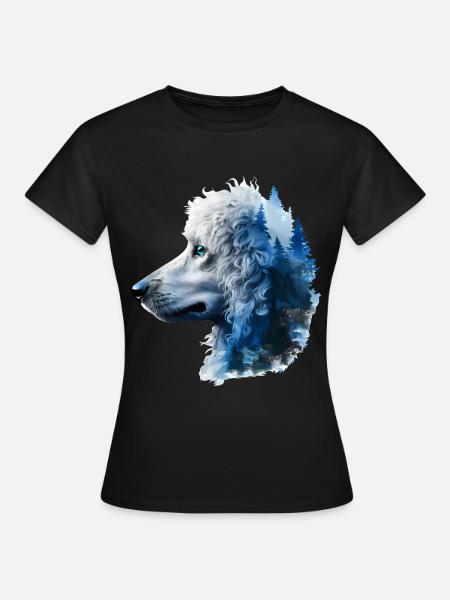 Pudel - Frauen T-Shirt - Schwarz
