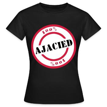 Ajacied - Women's T-Shirt - black - Front - AI Model Female 172 dark (172cm)