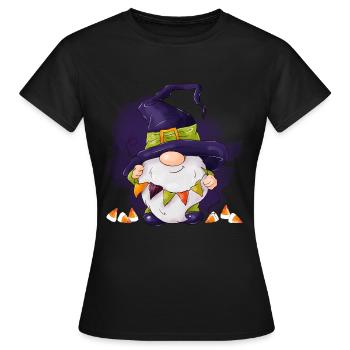Halloween-Wichtel - Frauen T-Shirt - Schwarz - Vorne - AI Model Female 172 dark (172cm)