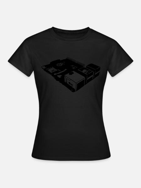 Raspberry Pi - T-shirt Femme - noir