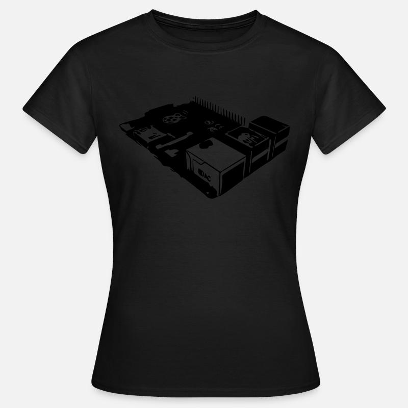 Raspberry Pi - T-shirt Femme - noir