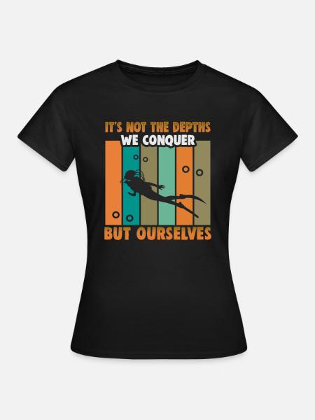 Sporttaucher Design Tauchlehrer Schnorcheln - Frauen T-Shirt - Schwarz