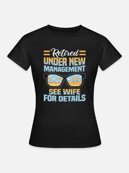 Pensionierung Geschenkidee Rente Arbeitskollege - Dame-T-shirt - sort