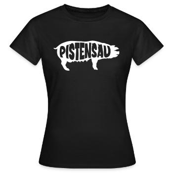 Skifahrer Pistensau Ski - Frauen T-Shirt - Schwarz - Vorne - AI Model Female 172 dark (172cm)