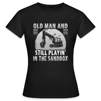 Crane operator design for excavator operators and construction workers - Women's T-Shirt - black - Front - AI Model Female 172 dark (172cm)