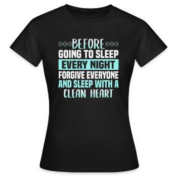 Le verset du Coran cite des textes musulmans du Ramadan - T-shirt Femme - noir - Devant - AI Model Female 172 dark (172cm)
