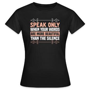 Le verset du Coran cite des textes musulmans du Ramadan - T-shirt Femme - noir - Devant - AI Model Female 172 dark (172cm)