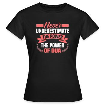 Le verset du Coran cite des textes musulmans du Ramadan - T-shirt Femme - noir - Devant - AI Model Female 172 dark (172cm)