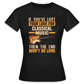 Klassische Musik Orchester Musiker - Frauen T-Shirt - Schwarz - Vorne - AI Model Female 172 dark (172cm)