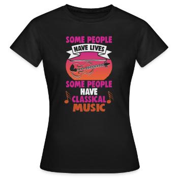 Klassische Musik Orchester Musiker - Frauen T-Shirt - Schwarz - Vorne - AI Model Female 172 dark (172cm)