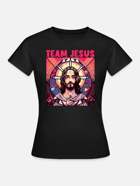 Christliche Zitate Designs für gläubige Christen - T-shirt dam - svart
