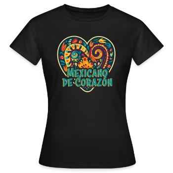Mexiko Strandurlaub am Meer Design Strandmotiv - Frauen T-Shirt - Schwarz - Vorne - AI Model Female 172 dark (172cm)