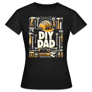 Fête des pères bricolage papa papa amélioration de l’habitat papa - T-shirt Femme - noir - Devant - AI Model Female 172 dark (172cm)