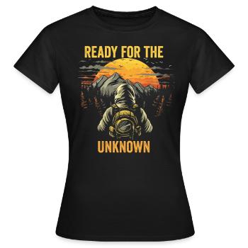 Bushcrafting Outdoor Ready For The Unknown - Women's T-Shirt - black - Front - AI Model Female 172 dark (172cm)
