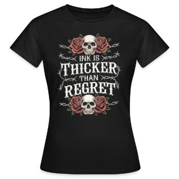 Tattoo Studio Tattoo Artist Tattoo Ideas - Women's T-Shirt - black - Front - AI Model Female 172 dark (172cm)