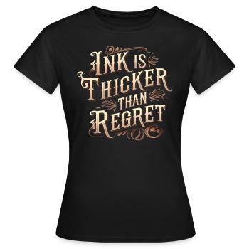 Tattoo Studio Tattoo Artist Tattoo Ideas - Women's T-Shirt - black - Front - AI Model Female 172 dark (172cm)