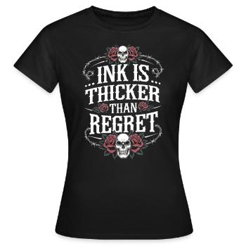 Tattoo Studio Tattoo Artist Tattoo Ideas - Women's T-Shirt - black - Front - AI Model Female 172 dark (172cm)