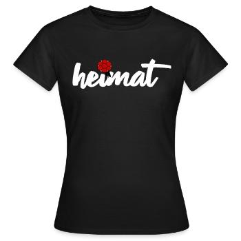 Schwarzwald Heimat Bollenhut Kuckuck - Frauen T-Shirt - Schwarz - Vorne - AI Model Female 172 dark (172cm)