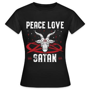 Satan - Women's T-Shirt - black - Front - AI Model Female 172 dark (172cm)
