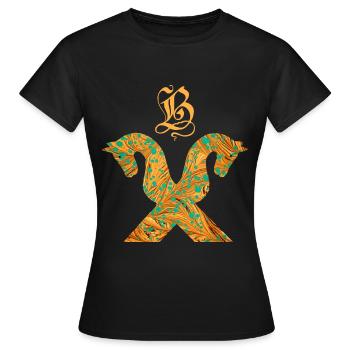 pignon de cheval e 95 b - T-shirt Femme - noir - Devant - AI Model Female 172 dark (172cm)