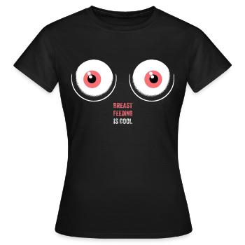 Stillen ist cool – Unterstütze neue Mütter Shirt - Frauen T-Shirt - Schwarz - Vorne - AI Model Female 172 dark (172cm)